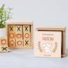 Juego 3 en raya personalizado con pegatina "Ángel" Detalles invitados bautizo - Juegos personalizados de bautizo
