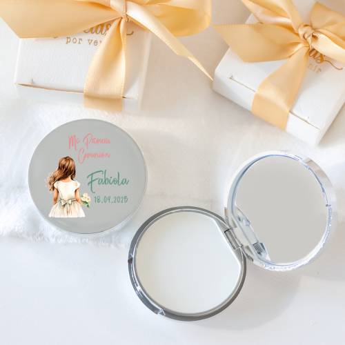 Bálsamo labial personalizado "Acuarela Niña" detalles Comunión - Bálsamos Labiales Personalizados Comunión