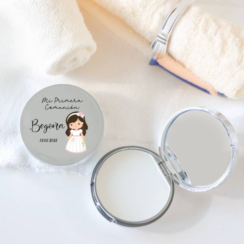 Bálsamo labial personalizado "Beige Niña" detalles Comunión - Bálsamos Labiales Personalizados Comunión
