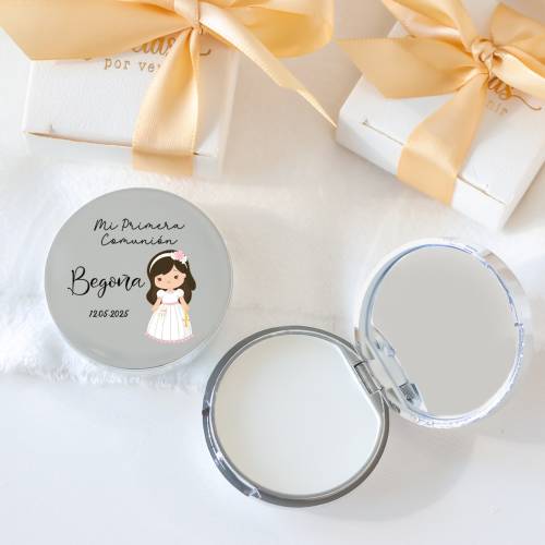 Bálsamo labial personalizado "Beige Niña" detalles Comunión - Bálsamos Labiales Personalizados Comunión