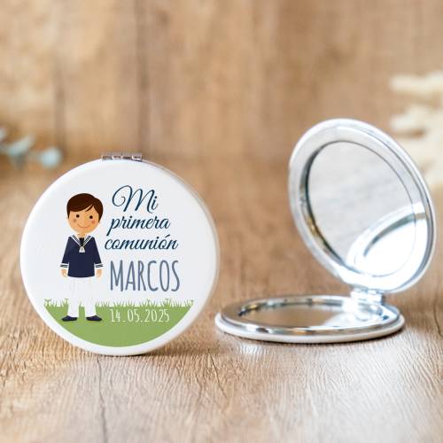 Espejo personalizado "Modelo Marcos" Detalles comunión - Espejos personalizados comunión