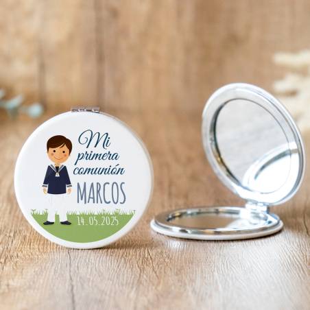 Espejo personalizado "Modelo Marcos" Detalles comunión - Espejos personalizados comunión