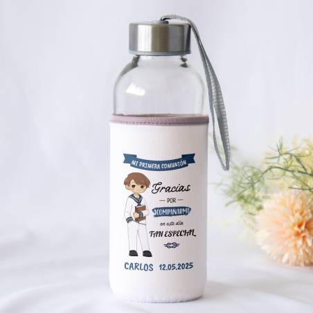 Botella personalizada Comunión "Océano" Detalles de comunión - Botellas personalizadas de comunión