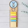 Marcapáginas personalizado de madera "Puntos Azul" Detalles invitados comunión - Marcapáginas personalizados de comunión