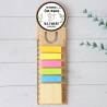 Marcapáginas personalizado de madera "Paloma" Detalles invitados comunión - Marcapáginas personalizados de comunión