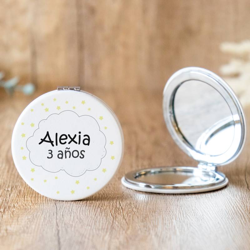 Espejo personalizado "Modelo Estrellas" Detalles cumpleaños - Espejos personalizados de cumpleaños