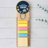 Marcapáginas personalizado de madera "Modelo Espacio" Detalles invitados cumpleaños - Marcapáginas personalizados de cumpleaños