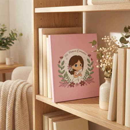 Libro de firmas y álbum de fotos comunión niña - Libros Comunión Firmas y Huellas