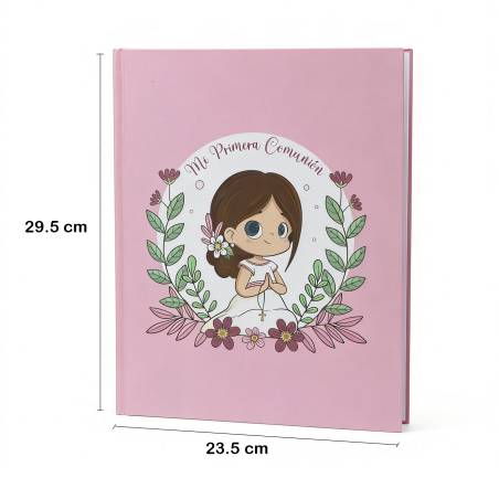 Libro de firmas y álbum de fotos comunión niña - Libros Comunión Firmas y Huellas