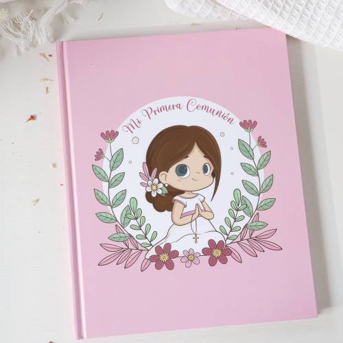 Libro de firmas y álbum de fotos comunión niña - Libros Comunión Firmas y Huellas