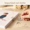Diario Mi Primera Comunión Niño con Cerradura y Llave, Incluye Bolígrafo Mágico 18x13 cm - Libros Comunión Firmas y Huellas
