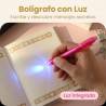 Diario secreto Mi Primera Comunión Niña, Bolígrafo Mágico con Luz, 18x13 cm - Libros Comunión Firmas y Huellas