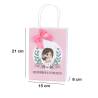 Bolsa de Papel Primera Comunión Niña Rosa con Lazo y Asas - Detalles para comunión
