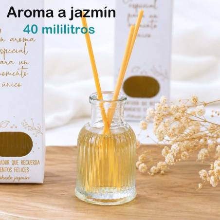 Ambientador Mikado Jazmín 40 ml con Caja Decorativa Recuerdo de boda - Inicio