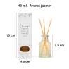 Ambientador Mikado Jazmín 40 ml con Caja Decorativa Recuerdo de boda - Inicio
