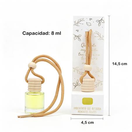 Ambientador de Coche Jazmín 8 ml para Comunión Detalles para invitados - Detalles para comunión