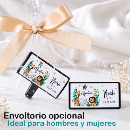 Ambientador de Coche Personalizado para Bautizo "Modelo Selva" - Inicio
