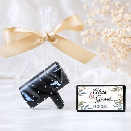 Ambientador de Coche Personalizado para Boda "Modelo Otoño" - Detalles personalizados para Boda