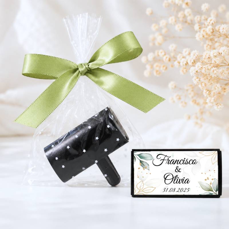 Ambientador de Coche Personalizado para Boda "Modelo Selva" - Detalles personalizados para Boda