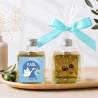 Aceite de Oliva Personalizado para Bautizo "Raúl" Botella Cuadrada 100 ml - Aceite de oliva personalizado bautizo