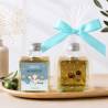 Aceite de Oliva Personalizado para Bautizo "Noche" Botella Cuadrada 100 ml - Aceite de oliva personalizado bautizo