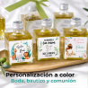 Aceite de Oliva Personalizado para Bautizo "Modelo Valentina" Botella Cuadrada 100 ml - Inicio