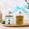Aceite de Oliva Personalizado para Comunión "Miguel" Botella Cuadrada 100 ml - Aceite de oliva personalizado comunión