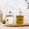 Aceite de Oliva Personalizado para Comunión "Acuarela Niña" Botella Cuadrada 100 ml - Aceite de oliva personalizado comunión