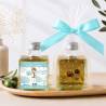 Aceite de Oliva Personalizado para Comunión "Océano" Botella Cuadrada 100 ml - Aceite de oliva personalizado comunión