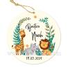 Etiqueta personalizada bautizo "Selva" - Pegatinas Y Etiquetas Personalizadas Bautizo