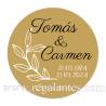 Pegatina personalizada boda "Modelo Bodas de Oro" - Pegatinas Y Etiquetas Personalizadas boda