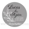 Pegatina personalizada boda "Modelo Bodas de Plata" - Pegatinas Y Etiquetas Personalizadas boda