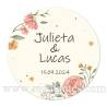 Pegatina personalizada boda "Modelo Paz" - Pegatinas Y Etiquetas Personalizadas boda
