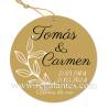 Etiqueta personalizada boda "Bodas de Oro" - Pegatinas Y Etiquetas Personalizadas boda