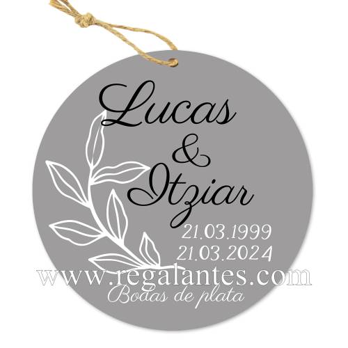 Etiqueta personalizada boda "Bodas de Plata" - Pegatinas Y Etiquetas Personalizadas boda