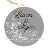 Etiqueta personalizada boda "Bodas de Plata" - Pegatinas Y Etiquetas Personalizadas boda