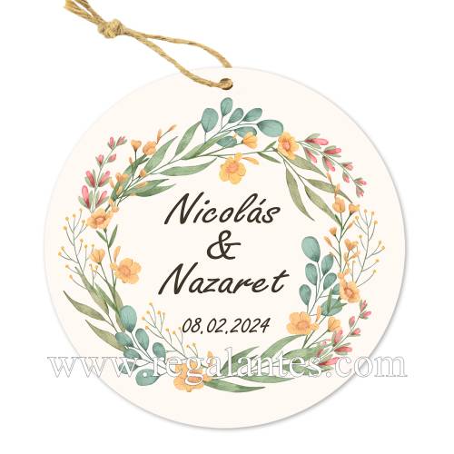 Etiqueta personalizada boda "Colorines" - Pegatinas Y Etiquetas Personalizadas boda