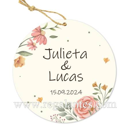 Etiqueta personalizada boda "Paz" - Pegatinas Y Etiquetas Personalizadas boda