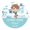 Pegatina personalizada comunión "Modelo Océano" - Pegatinas Y Etiquetas Personalizadas Comunión