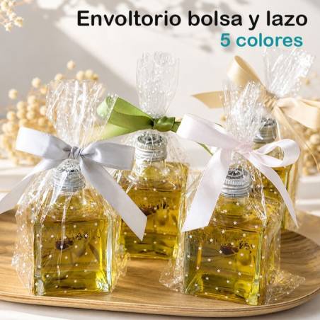 Aceite de Oliva Virgen Extra para Boda - Botella Cuadrada 100 ml - Inicio