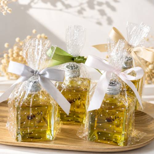 Aceite de Oliva Virgen Extra para Boda - Botella Cuadrada 100 ml - Inicio