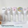 Pack 24 Pomperos personalizados bautizo con pegatina "Valentina" Detalles para bautizo - Juegos personalizados de bautizo