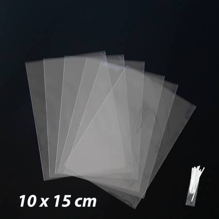 50 bolsas celofán transparentes 10x15cm - Envoltorio Regalo