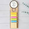 Marcapáginas personalizado de madera "Armonía" Detalles invitados boda - Marcapáginas personalizados para boda