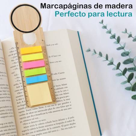 Marcapáginas de madera con notas y regla Detalle de comunión - Detalles comunión unisex