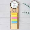 Marcapáginas personalizado de madera "Celeste" Detalles invitados boda - Marcapáginas personalizados para boda