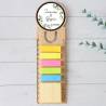 Marcapáginas personalizado de madera "Gardenia" Detalles invitados boda - Marcapáginas personalizados para boda