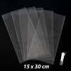 50 bolsas transparentes celofán 15x30cm - Envoltorio Regalo