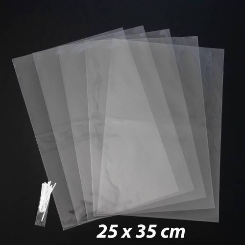 50 bolsas transparentes celofán 25x35cm - Envoltorio Regalo