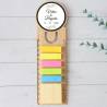 Marcapáginas personalizado de madera "Marfil" Detalles invitados boda - Marcapáginas personalizados para boda